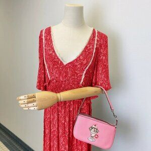 Coach CU251 Nolita 19 With Sundae Graphic IN Cherry Blossom